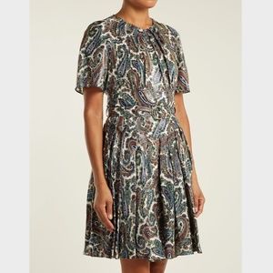 Diane Von Furstenberg Ana Paisley Print Silk Blend Multicoloured Dress